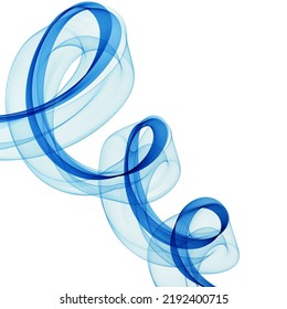 Blue abstract blue wave. Vector background for presentation.