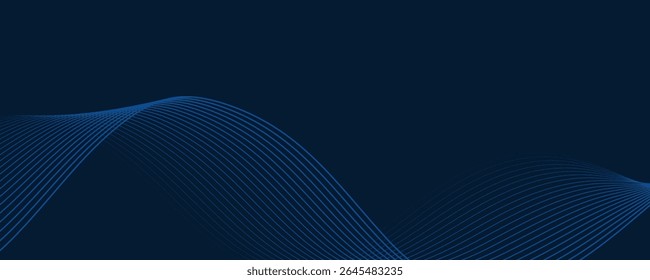 blue abstract wave vector background