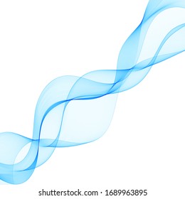 blue abstract wave. vector image. presentation template