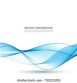 Blue Abstract Wave.Abstract Vector Background Wave