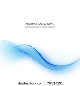 Blue abstract waves background