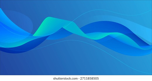 Ondas abstratas azuis: Fundo moderno do projeto do fluido para projetos técnicos, empresariais e criativos eps10