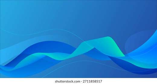 Ondas Abstractas azules: Fondo de diseño fluido moderno para proyectos tecnológicos, empresariales y creativos