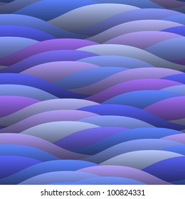  Blue abstract waves.Seamless vector