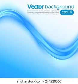 Blue abstract wavy background