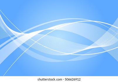 Blue abstract wavy background