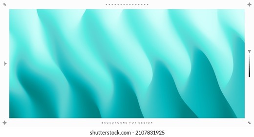 Blue abstract wavy background for banner, flyer and poster. Dynamic effect. Vector illustration. Cover design template. Can be used for advertising, marketing or presentation.