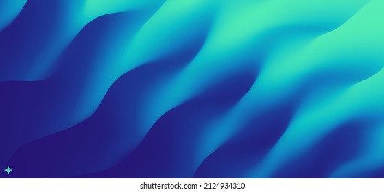 Blue abstract wavy background for banner  flyer   poster  Dynamic effect  Vector illustration  Cover design template  Can be used for advertising  marketing presentation 