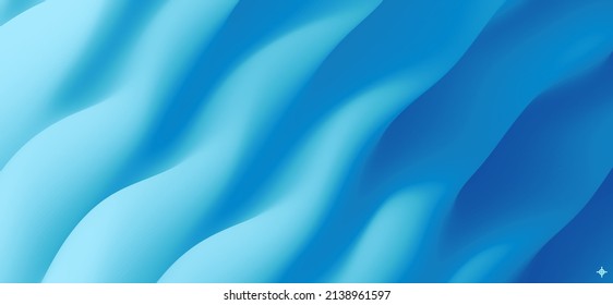 Fondo ondulado azul abstracto para banner, volante y afiche. Efecto dinámico. Ilustración vectorial. Plantilla de diseño de portada. Se puede usar para publicidad, marketing o presentación.