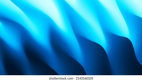 Blue abstract wavy background for banner, flyer and poster. Dynamic effect. Vector illustration. Cover design template. Can be used for advertising, marketing or presentation.