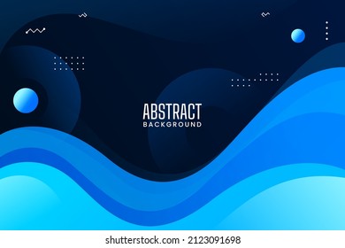 blue abstract wavy background for website, banners, posters, brochure, 