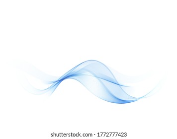 
Blue abstract wavy design element. Abstract wave background.