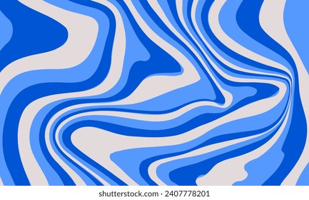 blue abstract wavy marble background