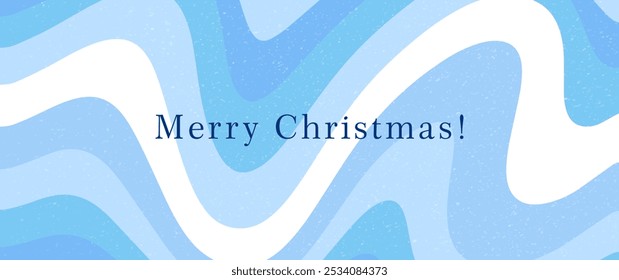 Fundo ondulado de inverno abstrato azul para convite, folheto, banner e cartaz. Ilustração de vetor de Natal com neve. Fundo nevado com ondas e padrão de redemoinho. Queda de neve. Nevasca. Feriado.