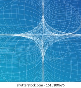Blue abstraction background . Blue background with white lines