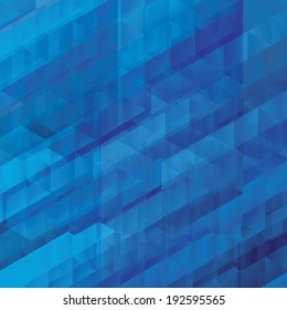 Blue abstraction, composed of blue bricks, different shades.