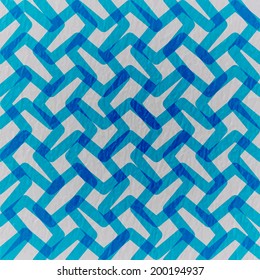 Blue abstraction, composed of blue bricks, different shades. 