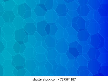 Blue abstraction, composed of blue polygon, different shades.