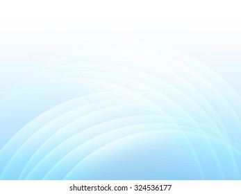 Blue abstraction smooth twist light lines vector background.