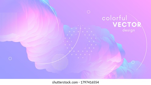 Blue Abstracts Design. 3d Dynamic Concept. Color Creative Cover. Trendy Motion. Fluid Abstracts Design. Vibrant Neon Background. Modern Movement. Gradient Wallpaper. Pink Abstracts Design.