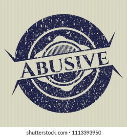  Blue Abusive with rubber seal texture
