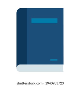 blue academic book on background