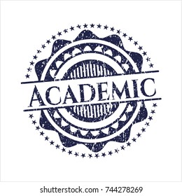 Blue Academic distress rubber texture