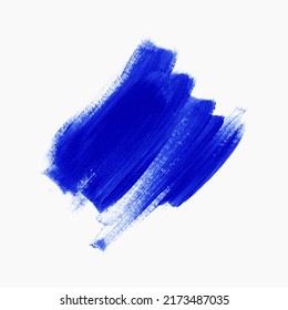 Blue acrylic brush stroke abstract background vector. Creative hand drawing design for logo, headline and sale banner.	