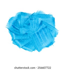 Blue acrylic paint vector banner