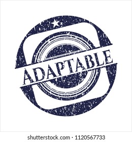 Blue Adaptable rubber grunge seal