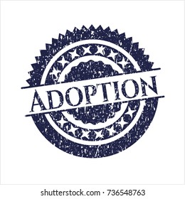 Blue Adoption with rubber seal texture