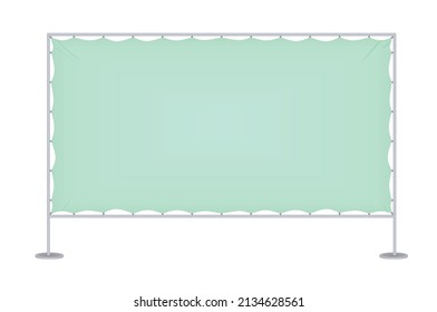 Blue advertising stand up banner. vector