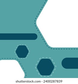 Blue advertising template for cool and contemporary background for posts on social media, suitable for banner designs, posters and advertisements for 