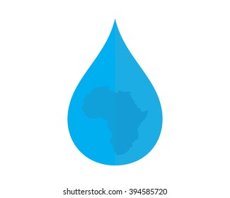 blue africa water droplets image icon