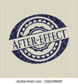 Blue After-effect with rubber seal texture
