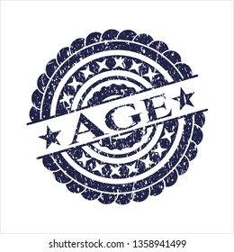 Blue Age rubber grunge texture stamp