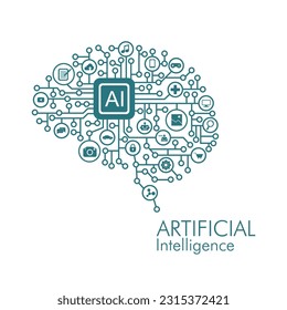 Antecedentes web de la IA azul. Estructura alámbrica del desarrollo de la IA. OpenAI desarrolla aspectos. Peta perkembangan kecerdasan buatan. Web cerebral