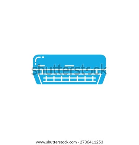 Blue Air Conditioner Unit with Vents cooling appliance