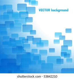 Blue air vector background with sunshine