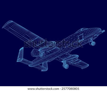 Similar – Image, Stock Photo Generated image airplane