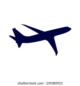 blue Airplane Icon