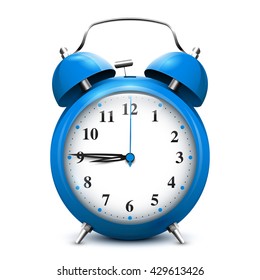 Blue alarm clock