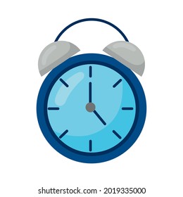 icono de tiempo de despertador azul