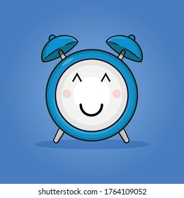 Blue Alarm Clock Vector Design