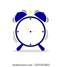 blue alarm clock vector design