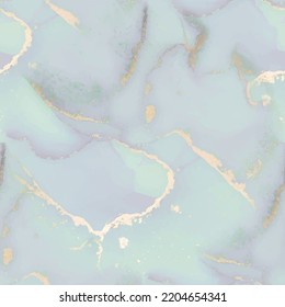 Blue Alcohol Ink Marble. Gold Ink Paint. Luxury Seamless Repeat. Gold Water Color Repeat. Wall Elegant Pattern. Blue Seamless Background. Lilac Alcohol Ink Watercolor. Fluid Marble Watercolor.