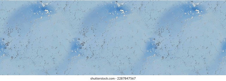 Blue Alcohol Ink Marble. Gold Marble Background. Copper Watercolor Pattern. Light Seamless Background. Gold Abstract Watercolor. Golden Vector Ink Canvas. Foil Ink Paint. Vector Seamless Art Painting
