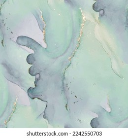 Blue Alcohol Ink Marble. Green Water Color Repeat. Fluid Marble Background. Gold Wall Floor. Wall Elegant Pattern. Purple Water Color Watercolor. Luxury Abstract Painting Blue Oriental Watercolor.