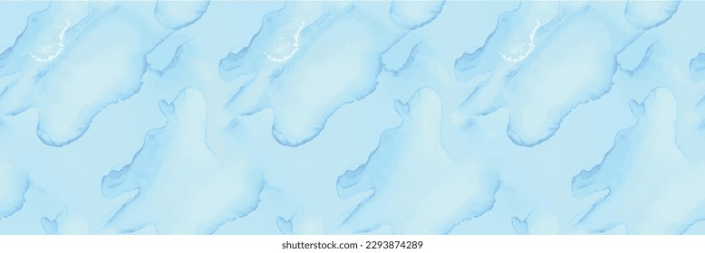Blue Alcohol Ink Marble. Luxury Watercolor Canvas. Gold Seamless Background. Fluid Seamless Background. Shiny Vector Ink Pattern. Gold Art Paint. Foil Marble Watercolor. Modern Seamless Ink Painting