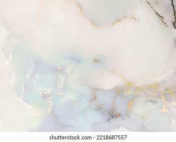 Blue Alcohol Ink Marble. Pink Oil Paint. Bronze Alcohol Ink Background. Blue Ink Vector Glitter. Gold Marble Background. Elegant Abstract Watercolor. Modern Fluid Template Luxury Water Color Canvas.